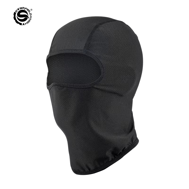 Black Motorcycle Riding Mask Elastic Breathable Sunscreen UV Protection Design Motocross Cycling Head Cover