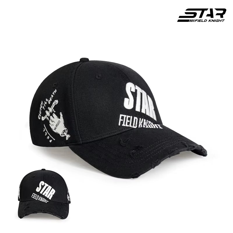 Motorcycle Culture Casual Baseball Caps Sun-Hat Cotton Material Summer Breathable Embroidery Hat Sunscreen Hat