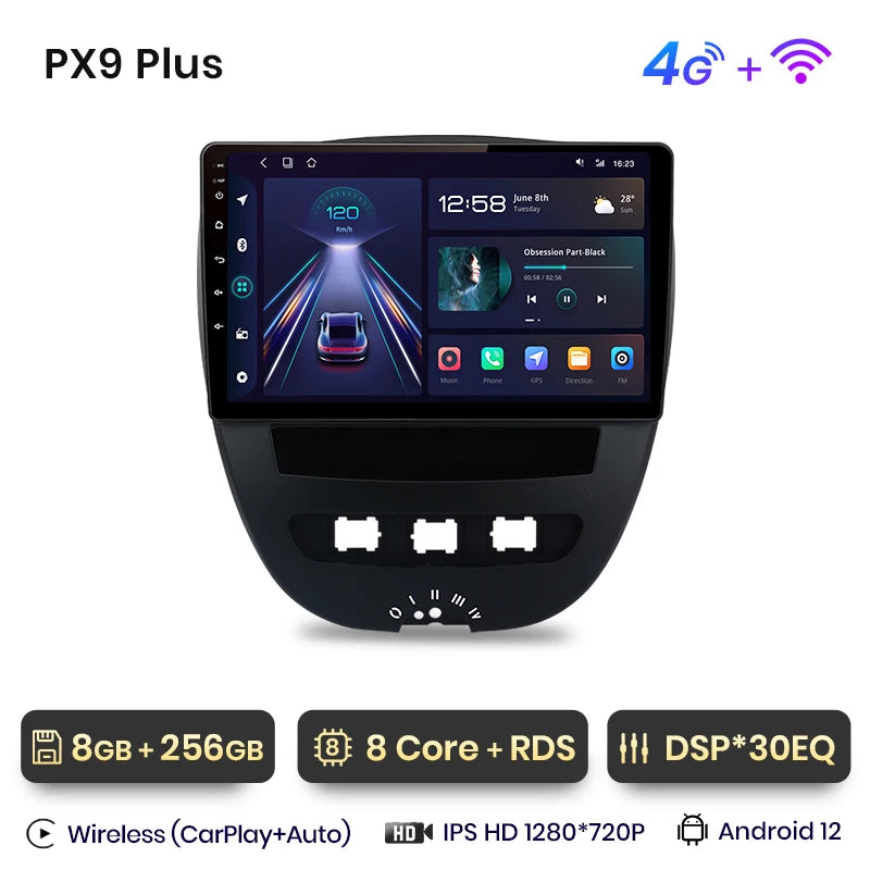Carplay Pour Peugeot 107 Toyota Aygo Citroen C1 2005 - 2014