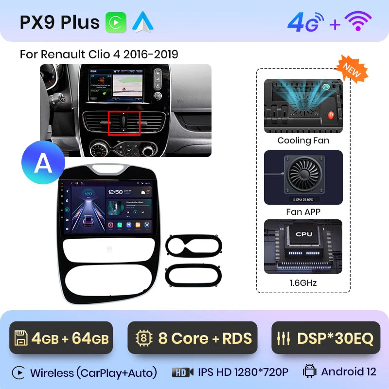 CAR PLAY Clio 4 2012-2016 et 2016-2019