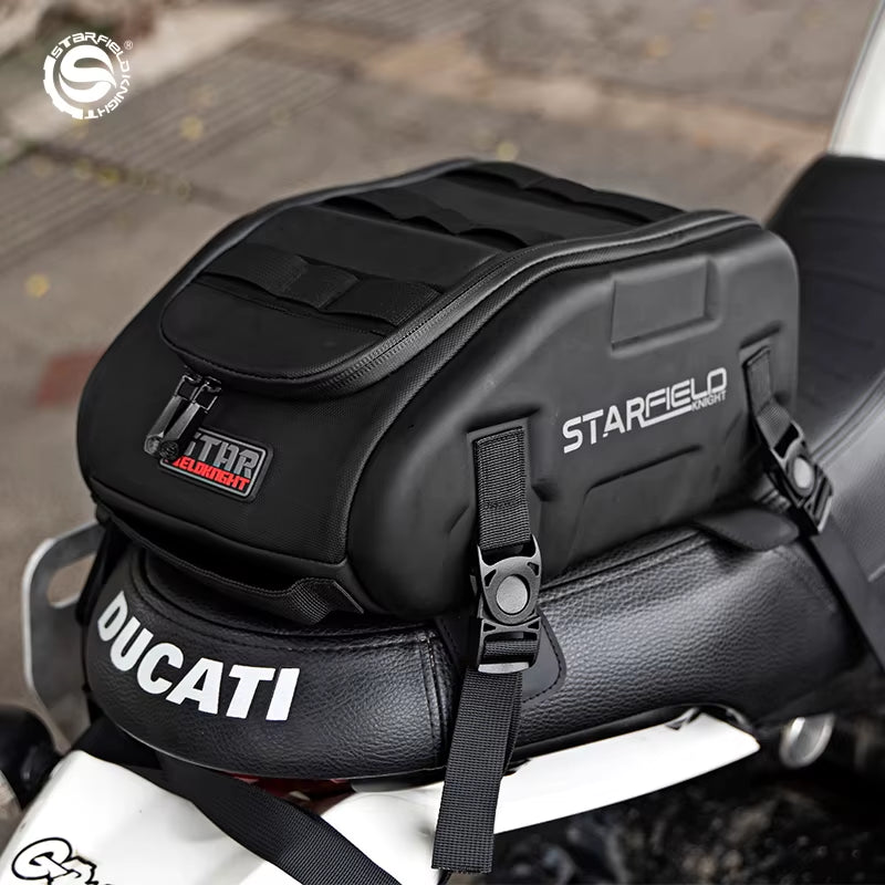 Multifunctional Motorcycle Back Seat Pack Front Tank Bag Magnetic Attraction Oil Box Bag with Waterproof Cover