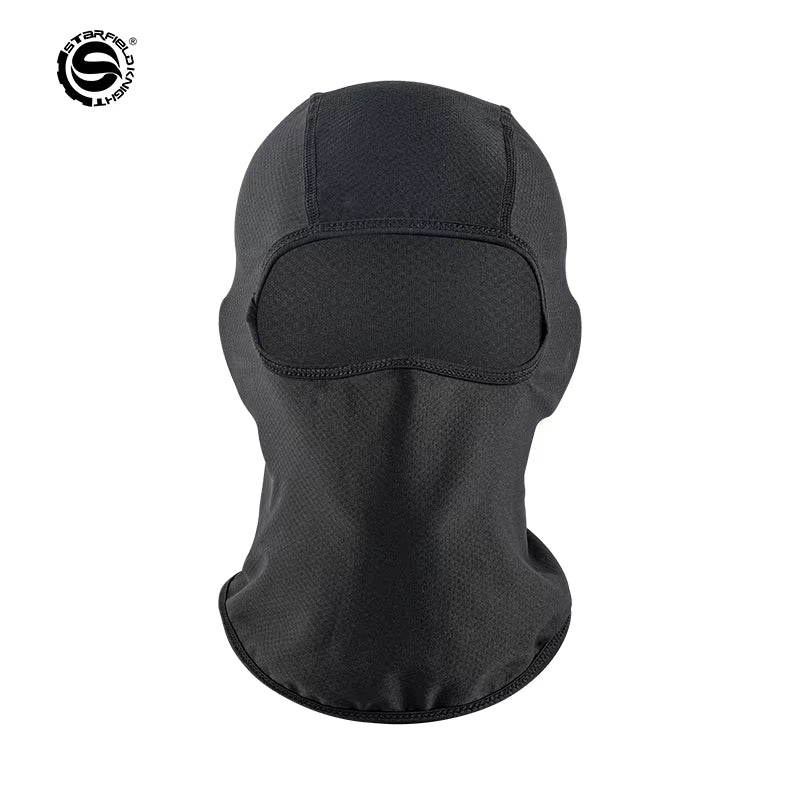 Black Motorcycle Riding Mask Elastic Breathable Sunscreen UV Protection Design Motocross Cycling Head Cover