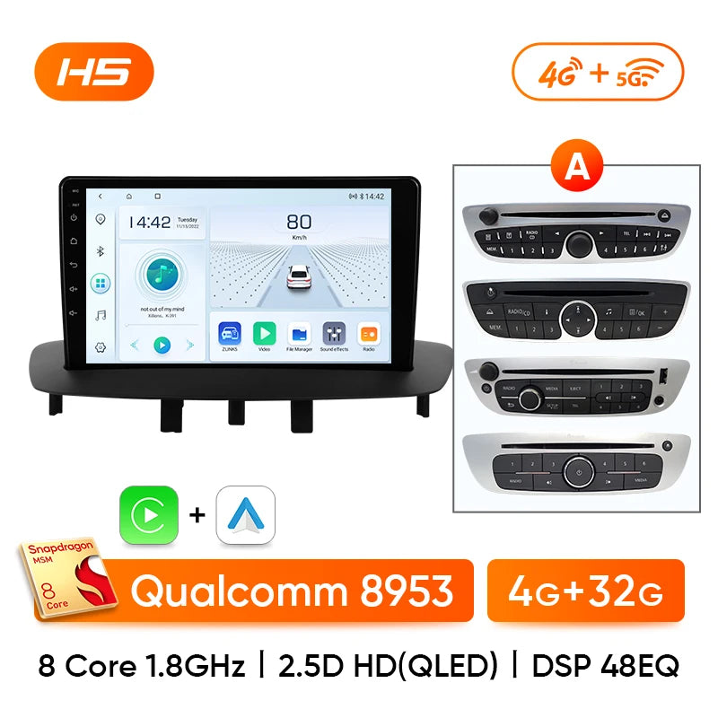 Carplay  Renault Megane 3 de 2008 - 2014